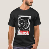 S Turbo Boost voor Racing en Drift Car T-shirt (Voorkant)