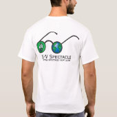 S/V Spectacle Mannen Crew T-Shirt met Pocket (Achterkant)