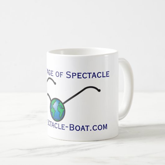 S/V Spectacle Mok in wit (Voorkant rechts)