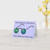 S/V Spectacle Notecard Kaart (Gele Bloem)