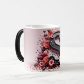 S Valentine Alphabet 3D Magische Mok (Voorkant links)