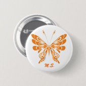 S Vlinder Ronde Button 5,7 Cm (Voorkant /achterkant)