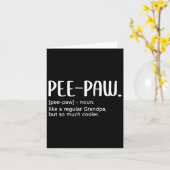 S voor mannen vaders dag reguliere opa pee-paw kaart (Gele Bloem)