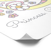 S voor Sarah monogram letter art name betekenend Poster (Hoek)