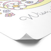 S voor Sophia monogram letter art name Poster (Hoek)