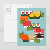 S voor Sushi Briefkaart (Voorkant / Achterkant)