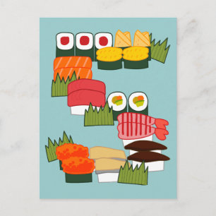 S voor Sushi Briefkaart