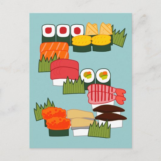 S voor Sushi Briefkaart (Voorkant)