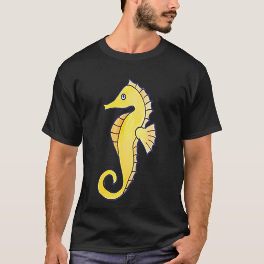 S voor zeepaardje t-shirt (Voorkant)