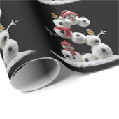 S-vormige sneeuwpop cadeaupapier (Rol Hoek)