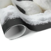 S-vormige sneeuwpop cadeaupapier (Rol Hoek)