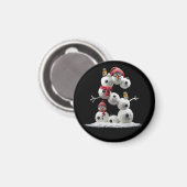 S-vormige sneeuwpop magneet (Voorkant / Achterkant)