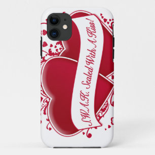 S.W.A.K. verzegeld met een kus! Rode harten Case-Mate iPhone Case