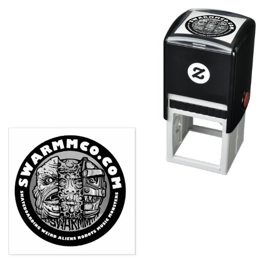 S.W.A.R.M.M. Zelfringende rubberstempel Zelfinktende Stempel (In situ)