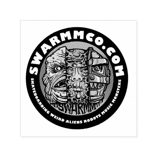 S.W.A.R.M.M. Zelfringende rubberstempel Zelfinktende Stempel (Design)