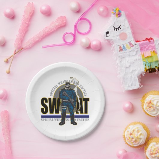 S.W.A.T. Attitude Papieren Bordje (Feest)