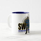 S.W.A.T. Attitude Tweekleurige Koffiemok (Voorkant links)