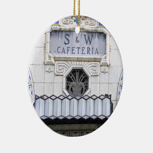 S & W, Asheville, S & W Kerstmis Keramisch Ornament (Rechts)