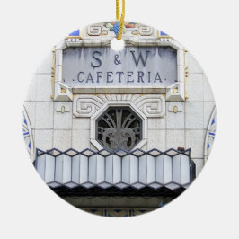 S & W, Asheville, S & W Kerstmis Keramisch Ornament