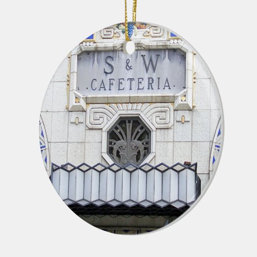 S & W, Asheville, S & W Kerstmis Keramisch Ornament (Links)