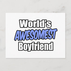 's Werelds Awesomest Boyvriend Briefkaart