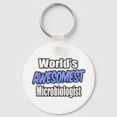 's Werelds Awesomest Microbioloog Sleutelhanger (Voorkant)