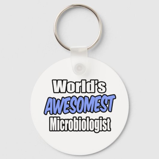 's Werelds Awesomest Microbioloog Sleutelhanger (Voorkant)