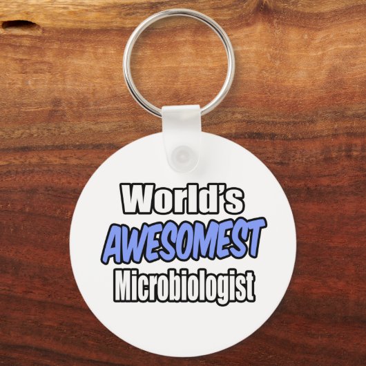 's Werelds Awesomest Microbioloog Sleutelhanger (Voorkant)