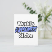 's Werelds Awesomest Zuster Briefkaart (Staand voorkant)