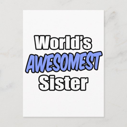 's Werelds Awesomest Zuster Briefkaart (Voorkant)
