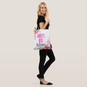 's Werelds Best Mam Waterverf Floral Moederdag Tote Bag (Op model)