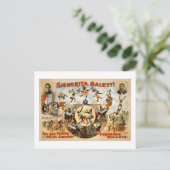 's Werelds best presterende apen 1892 Briefkaart (Staand voorkant)