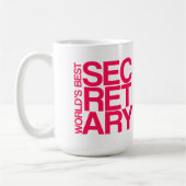 's Werelds Best Secretary Coffee Mok (Links)
