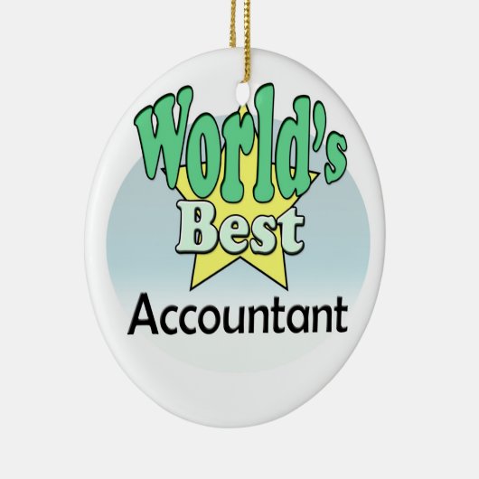 's Werelds beste accountant Keramisch Ornament (Rechts)