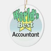 's Werelds beste accountant Keramisch Ornament (Links)