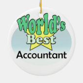 's Werelds beste accountant Keramisch Ornament (Achterkant)