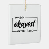 's Werelds beste accountant Keramisch Ornament (Rechts)