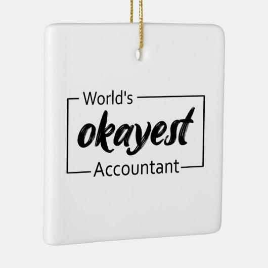 's Werelds beste accountant Keramisch Ornament (Rechts)