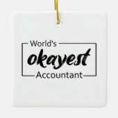 's Werelds beste accountant Keramisch Ornament (Voorkant)