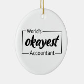 's Werelds beste accountant Keramisch Ornament (Rechts)