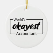 's Werelds beste accountant Keramisch Ornament (Voorkant)