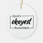 's Werelds beste accountant Keramisch Ornament (Links)