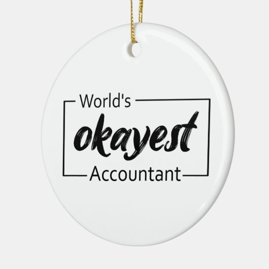 's Werelds beste accountant Keramisch Ornament (Links)