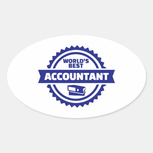 's Werelds beste accountant Ovale Sticker (Voorkant)