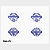 's Werelds beste accountant Ovale Sticker (Vel)