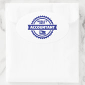 's Werelds beste accountant Ovale Sticker (Tas)