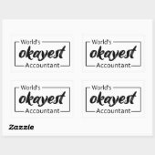's Werelds beste accountant Rechthoekige Sticker (Vel)
