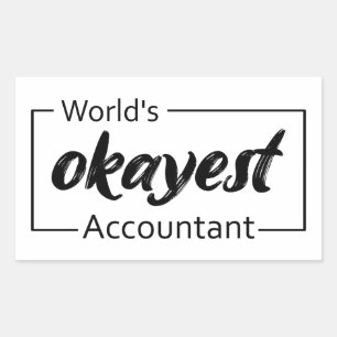 's Werelds beste accountant Rechthoekige Sticker