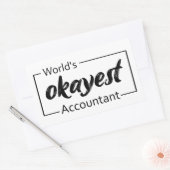 's Werelds beste accountant Rechthoekige Sticker (Envelop)