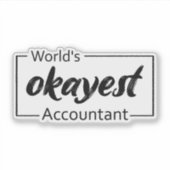 's Werelds beste accountant Sticker (Voorkant)